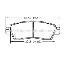 D883 88935752 para BUICK CHEVROLET TRUCK GMC CAMINHÃO ISUZU OLDSMOBILE SATURN sapatas do travão traseiro